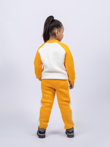 314-А. Свитшот + Штаны, апельсин, хлопок 65%, 35% ПЭ, 3-х нитка (начес) 98,104,110,116