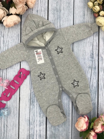 Купить оптом 219-С. Комбинезон ясельный, хлопок 65%, 35% ПЭ, футер с начёсом 62.68,74 в Саранске